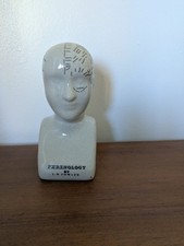 Small Phrenology Head Crackle Glaze Curiosity Cabinet Antique Style