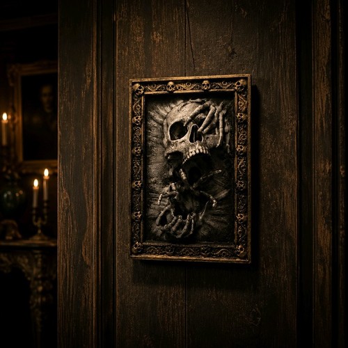 Gothic skull wall decor - skull,
