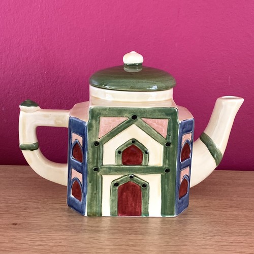 Tony wood teapot indian mosque - indian,