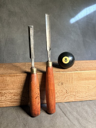 Pair vintage chisels by - chisels,