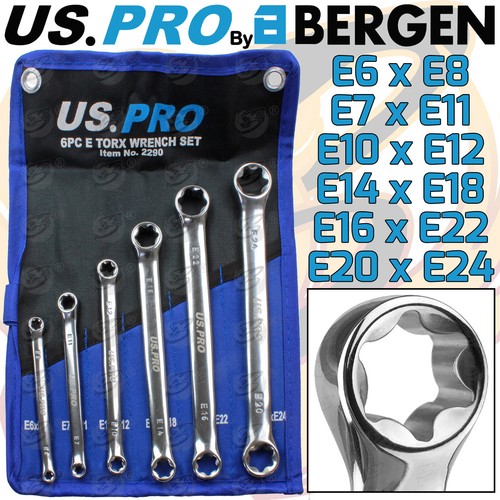 Pro torx spanners 6pc - e-torx,