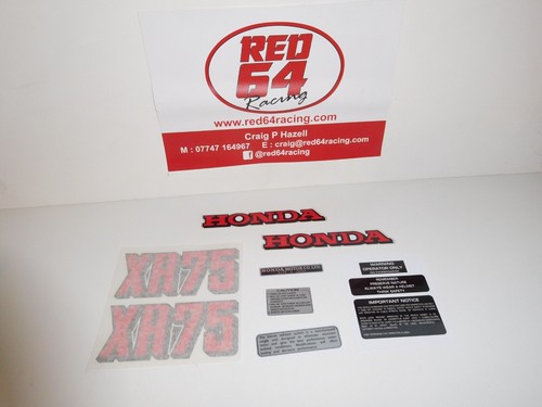 Honda 1973 full decal - honda, xr