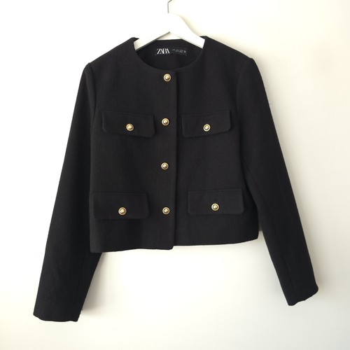 Zara black boucle - zara, short
