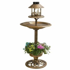Bird bath & Feeder With Solar