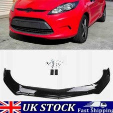 Gloss Black Front Bumper Lip Spoiler Splitter Body Kit For Ford Fiesta 2004-2023
