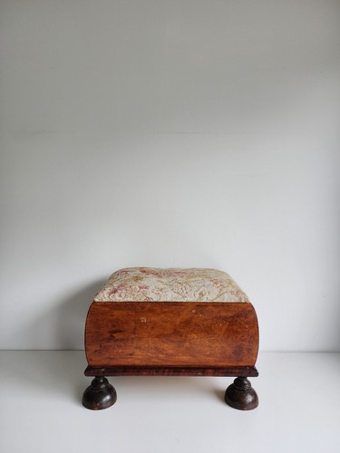 Antique vintage footstool - antique,
