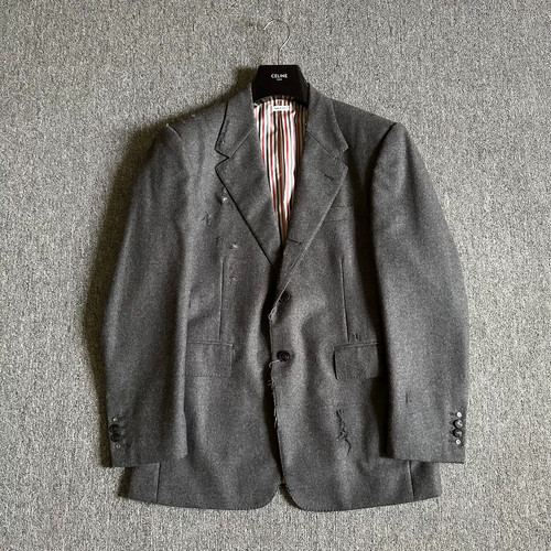 Thom browne distressed gray - thom,