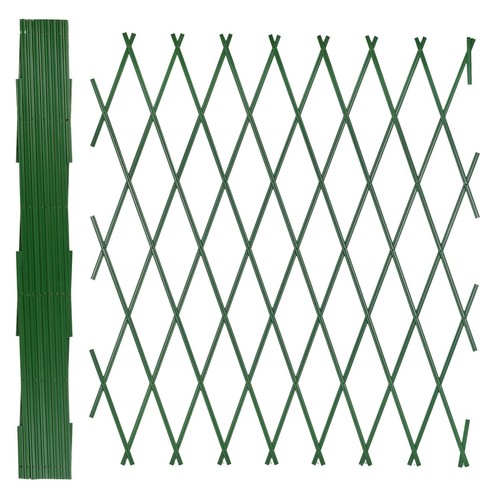 Expanding green plastic wall - expanding,