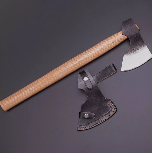 Hand forged carbon steel axe - forged,