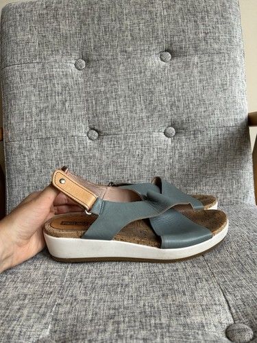 Pikolinos blue mahon wedge - blue,