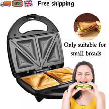 Sandwich Maker 2 Slice Sandwich Toaster Machine Non-Stick Easy Clean 750W New UK