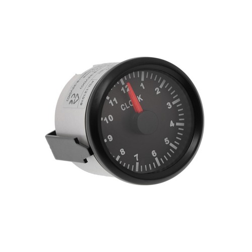 52mm universal clock gauge red - clock,