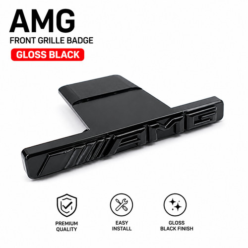 Amg style gloss black - style, front