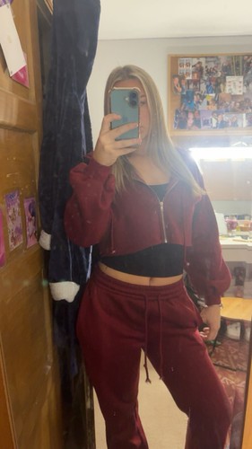 Women burgundy velour - women’s,