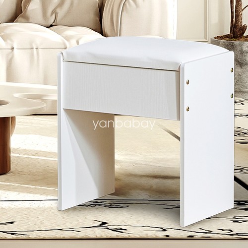 White dressing stool vanity - white,
