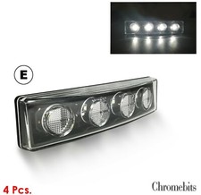 4x White Visor LED Light for
