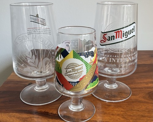 San miguel glasses - 2, x