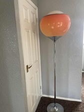 Guzzini Vintage Flash Bud Space Age Floor Lamp Light Chrome Base 60s 70s