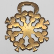 Horse Brass Star with Shamrock
