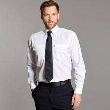 Disley P215 Williams Mens Pilot Shirt Long Sleeve Doorman Security Guard 