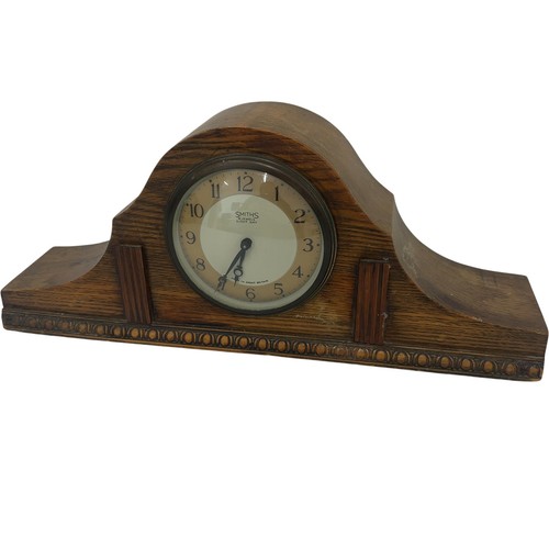 Vintage smiths wooden mantel - vintage,