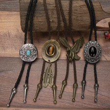 Bolo Tie Neck Long Neckline