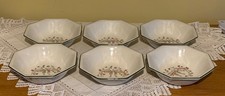 Johnson Brothers Eternal Beau SET of 6 SOUP / Cereal BOWLS 6 3/4" or 17cm
