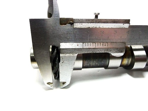 Camshaft with gear sidecar - with,