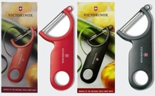 2 x Victorinox Swiss Made Red/Black Kitchen Vegetable Fruit Peelers NEW