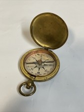 WW2 USCE Corps of Engineers Pocket Brass Compass Taylor Military Army Vtg