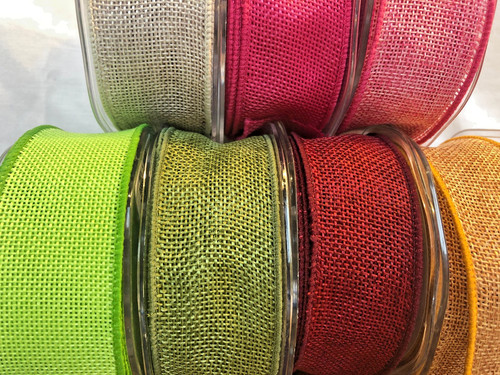 Country hessian wired edge - hessian,