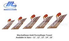Marshalltown PermaShape GOLD Plasterers Plastering Finishing Trowel 11" - 16"