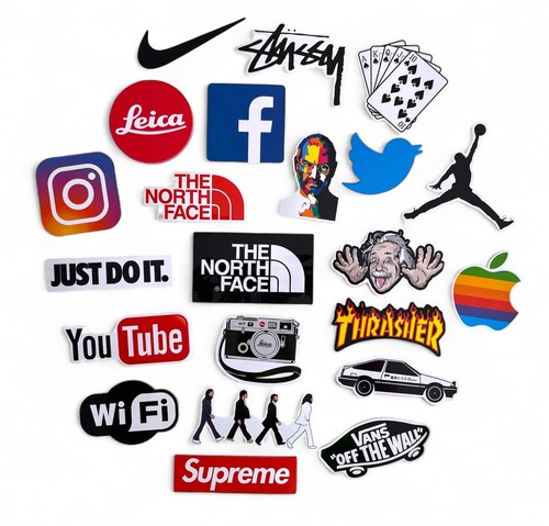 Mixed brand logo vinyl - brand,