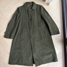 Salko wool alpaca Vintage 80s Green Loden Austrian Tyrol Coat Mens XL