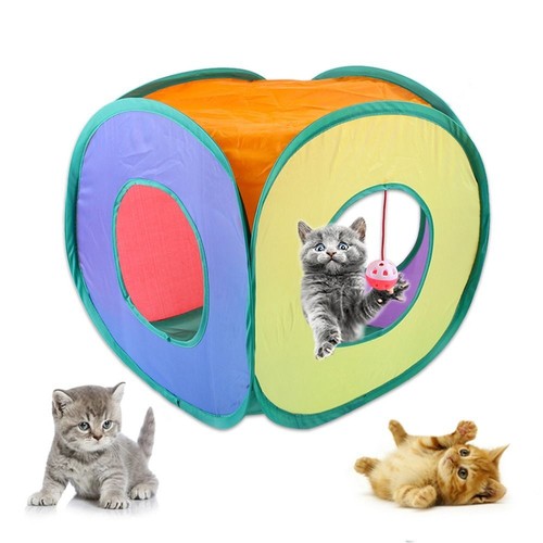 Cat tunnel square - cat, collapsible