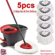 5pcs Mops for Vileda Wring Mop Replacement Cleaning Microfiber Mop Refills UK