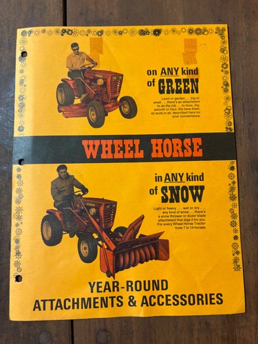 Vintage 1968 wheel horse - wheel,