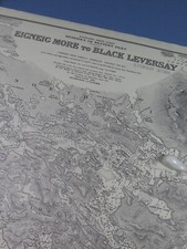 Vintage Admiralty Chart ~ Scotland  West Coast Hebrides Eigneig More To Leversay