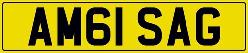 Amg number plate am61 - plate,