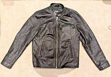 Schott Cafe Racer Leather Jacket Size M Excellent Condition.