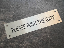 Personalised Please Push Shut