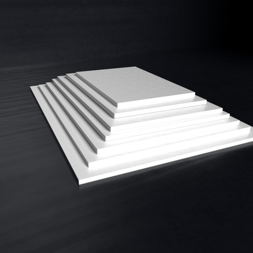 Matt white foamex - white,