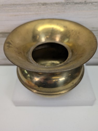 Vintage brass spittoon - brass,