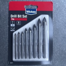 Wickes 8 Pack Tile and Glass Ceramic Drill Bit Set Brand New RRP £17.80