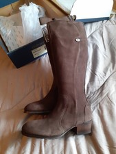 BNIB Ladies DUBARRY 'DownPatrick' Brown Suede Waterproof Knee-High Boots UK6