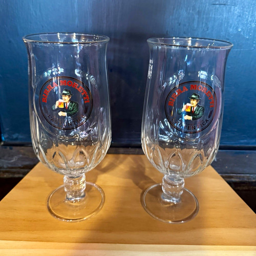 Birra moretti pint glasses - pint,