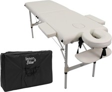 Inner Bliss Massage Table Portable Beauty Table Salon Couch Bed 2 Sections