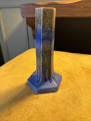 Ruskin art deco pottery - ruskin, blue