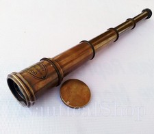 Marine Hand Scope Pirate Telescope Brass Spyglass Antique Nautical New