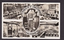 British Navy HMS RODNEY Church St Christopher RPPPC multi-view RPPPC c1930s?